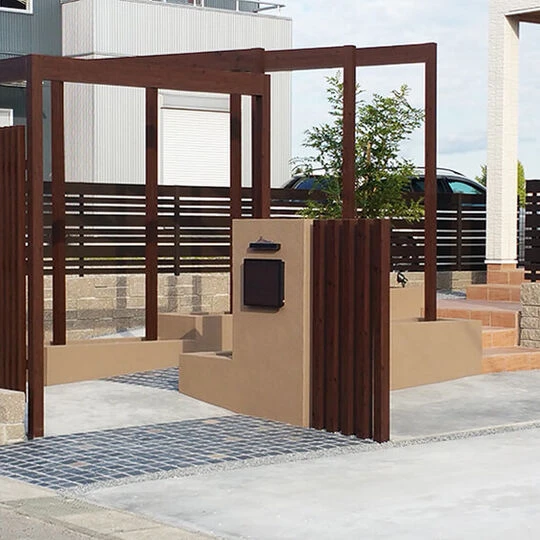 画像1414：【CASE02】こだわりの玄関アプローチ《那須塩原市H様邸》